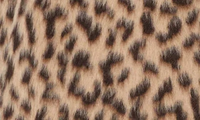 Weekend Max Mara Cheetah Print Wool-blend Peacoat In Brown