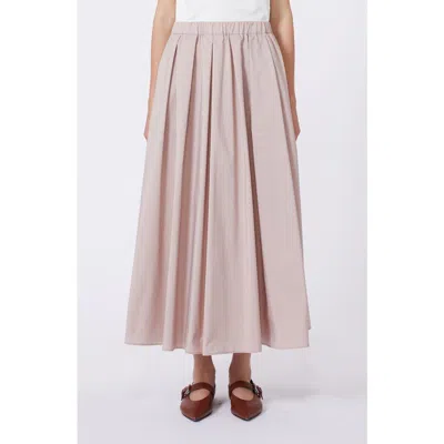 Weekend Max Mara Curvato A-line Woven Skirt In White