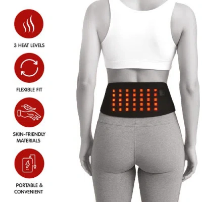 Pursonic Red Light Therapy Back Wrap In Black