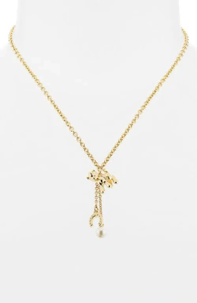 Marc Jacobs The Pony Charm Necklace In Gold