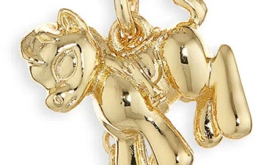 Marc Jacobs The Pony Charm Necklace In Gold