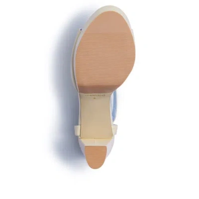Bernardo Footwear Valeria Leather Platform Sandal In Neutral