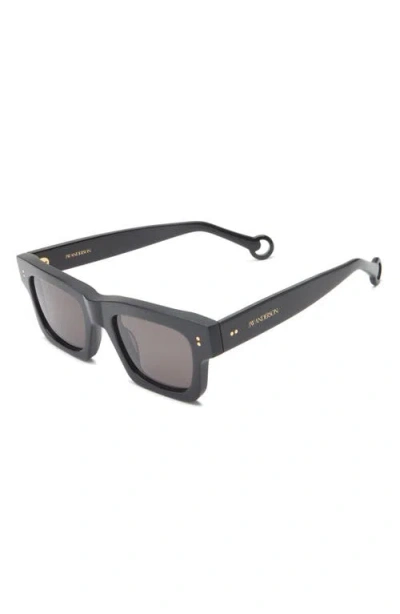 Jw Anderson Rectangular Sunglasses In Black