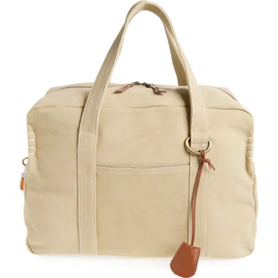 Jw Anderson Cotton Canvas Weekend Bag In Neutral