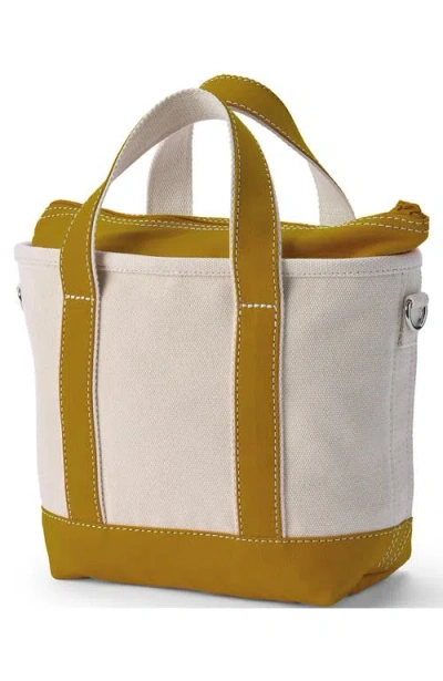 Lands' End Zip Top Canvas Tote Bag