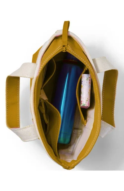 Lands' End Zip Top Canvas Tote Bag