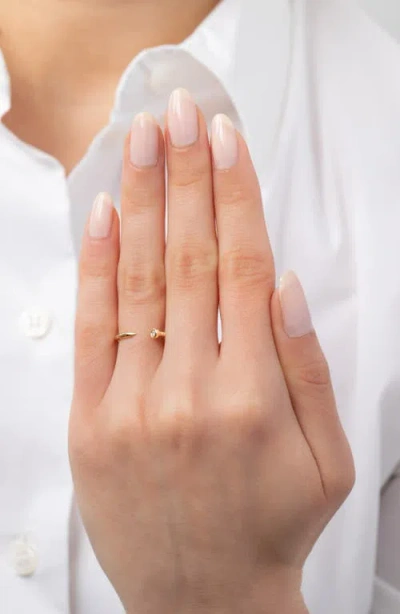 Zoe Lev Diamond Nail Ring In Gold