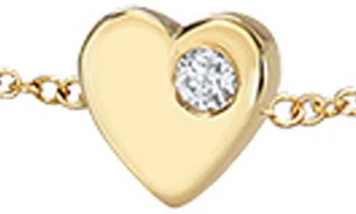 Zoe Lev Tiny Heart Chain Bracelet In Gold