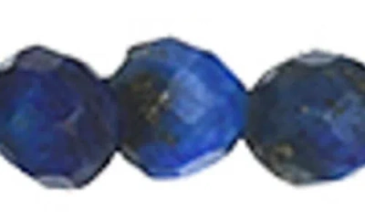 Zoe Lev Lapis Lazuli Stretch Beaded Bracelet In Blue