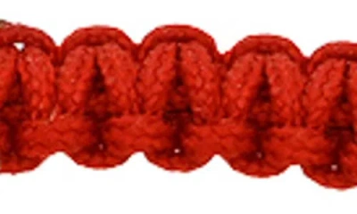 Zoe Lev Open Heart Fortune Bracelet In Red