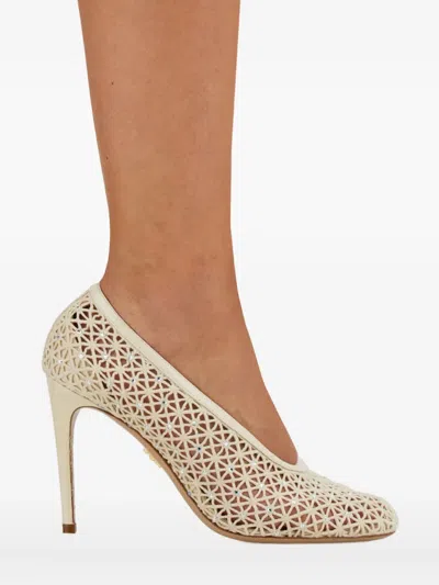 Ferragamo Sand Mesh Sol 95 Pumps In Neutral