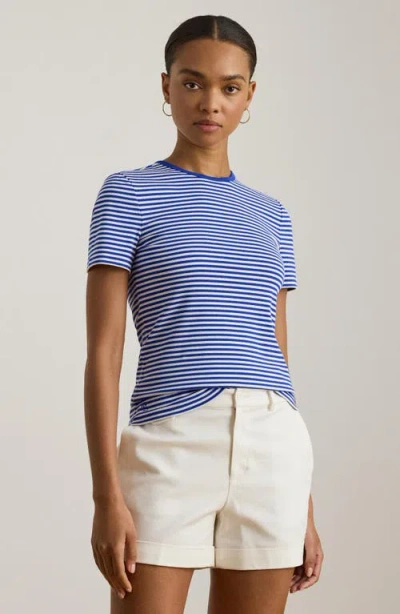 Ralph Lauren Lauren  Stripe Cotton Ringer Neck T-shirt