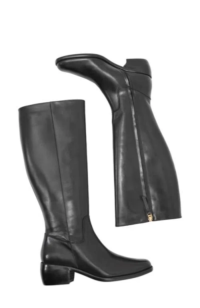 Reiss Micheala Knee High Boot In Black