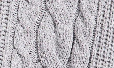 Pacsun Dylan Cable Knit Zip-up Hooded Sweater In Gray