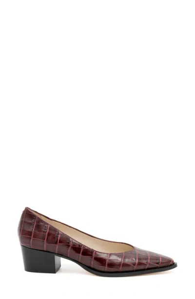 Amalfi By Rangoni Persiana Pointed Toe Pump In Burgundy