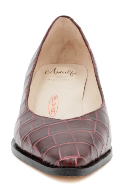 Amalfi By Rangoni Persiana Pointed Toe Pump In Burgundy