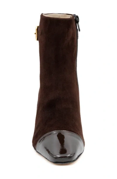 Amalfi By Rangoni Feroce Cap Toe Bootie In Brown