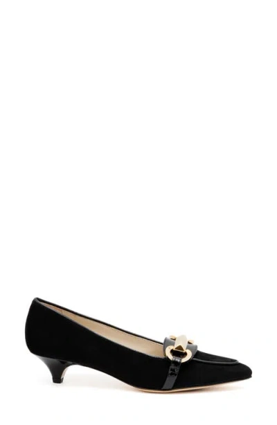 Amalfi By Rangoni Astarte Pointed Toe Kitten Heel Pump In Black