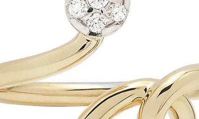 Bea Bongiasca Pavé Diamond Baby Vine Ring In Gold