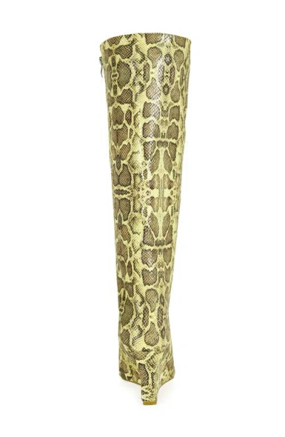 Azalea Wang Kenya Wide Shaft Wedge Boot In Multi