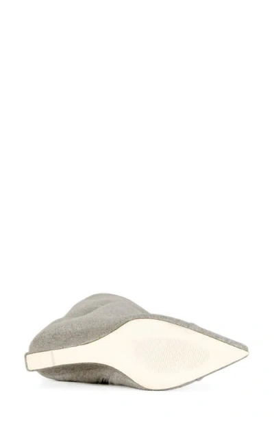 Azalea Wang Kenya Wide Shaft Wedge Boot In Gray