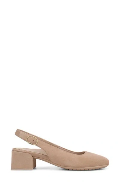 Vionic Reyes Block Heel Slingback Pump In Brown