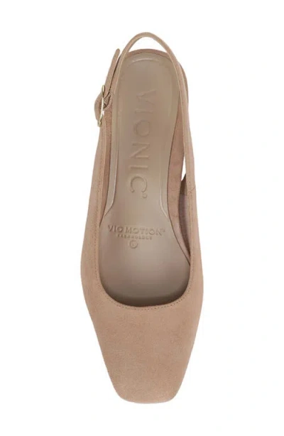 Vionic Reyes Block Heel Slingback Pump In Brown