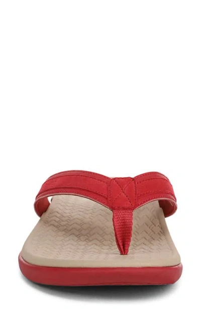 Vionic Tide 2.0 Flip Flop In Red
