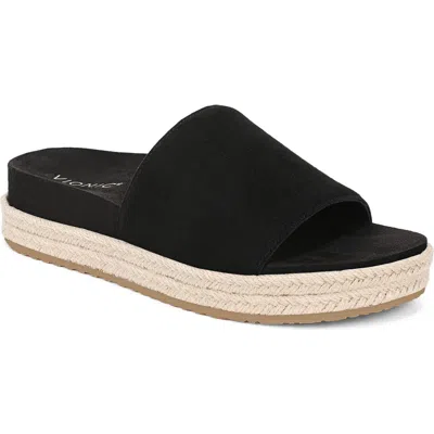 Vionic Yasmina Slide Sandal In Black