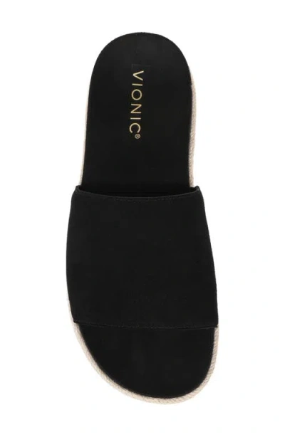 Vionic Yasmina Slide Sandal In Black