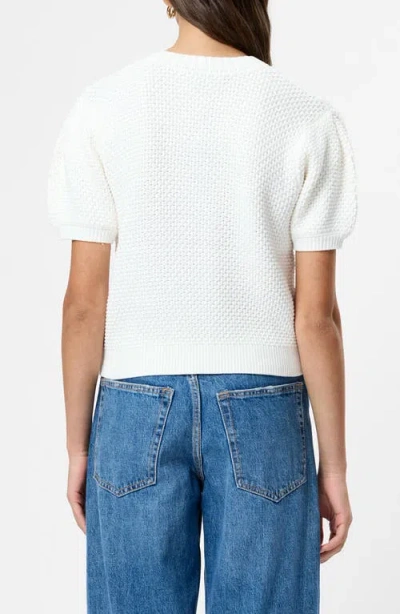 French Connection Remy Puff Sleeve Sweater In White