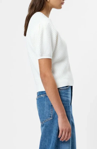French Connection Remy Puff Sleeve Sweater In White