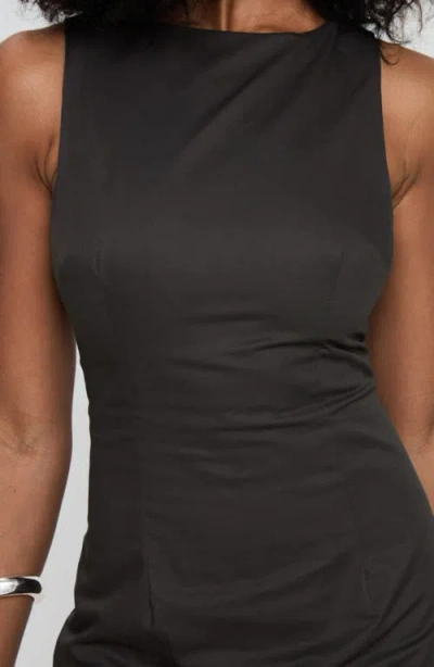 Princess Polly Yumiko Skirted Organic Cotton Romper In Black