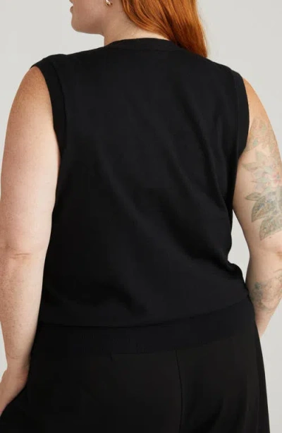 Universal Standard Frankie Sweater Vest In Black
