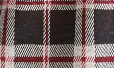 Universal Standard Long Sleeve Check Flannel Shirtdress In Brown