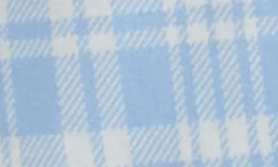 Universal Standard Long Sleeve Check Flannel Shirtdress In Blue