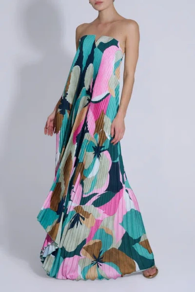 L'idée Woman Black Tie Gown In Green