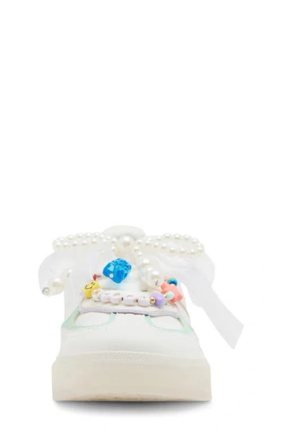 Steve Madden Kids' Jsianna Platform Sneaker In White