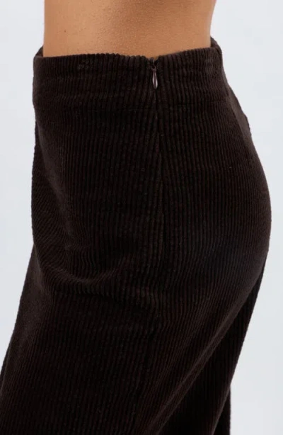 Viens Avec Moi The Odyssey Wide Leg Corduroy Pants In Brown