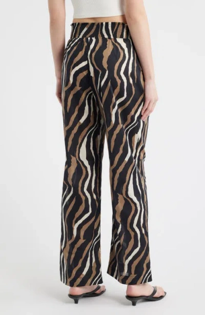 Rails Brendon Print Wide Leg Pants In Black
