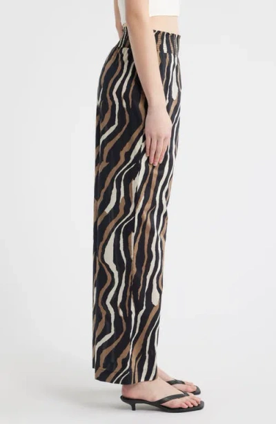 Rails Brendon Print Wide Leg Pants In Black