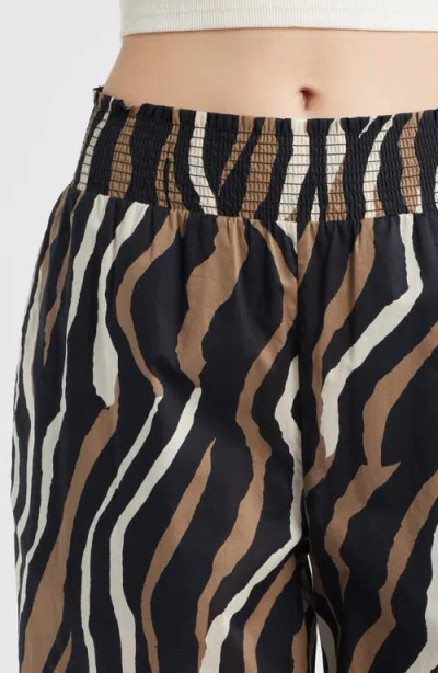 Rails Brendon Print Wide Leg Pants In Black