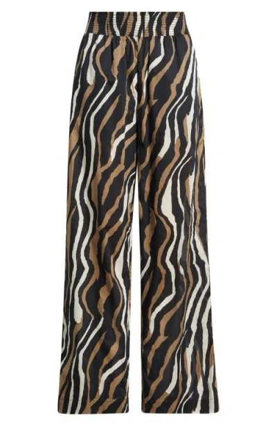 Rails Brendon Print Wide Leg Pants In Black
