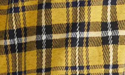 Universal Standard Morgan Long Sleeve Stretch Flannel Midi Shirtdress In Multi