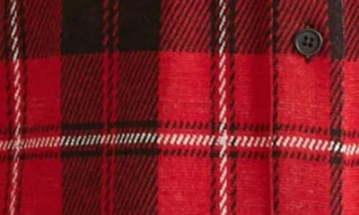 Universal Standard Morgan Long Sleeve Stretch Flannel Midi Shirtdress In Multi