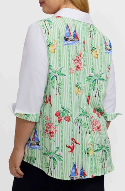 Foxcroft Therese Shirt In White