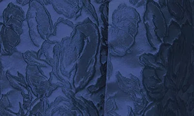 Sachin & Babi Lynn Floral Cloque Gown In Blue