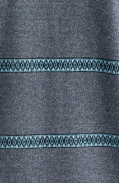 Rip Curl Grid Stretch Fleece Button-up Shirt In Blue