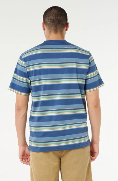 Rip Curl Mod Cali Stripe T-shirt In Blue