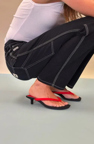 Bc Footwear Riptide Kitten Heel Sandal In Multi